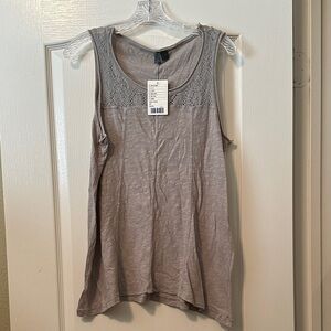 Anthropologie Gray Sleeveless Top NWT!
